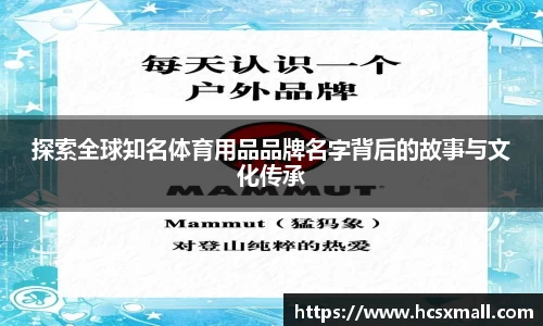 探索全球知名体育用品品牌名字背后的故事与文化传承